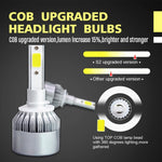 2pcs 880/881 18W 1800LM 6000K Waterproof IP68 Car Auto LED Headlight with 2 COB LED Lamps, DC 9-36V, 880/881