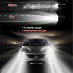 2pcs 9004 18W 1800LM 6000K Waterproof IP68 Car Auto LED Headlight with 2 COB LED Lamps, DC 9-36V, 9004