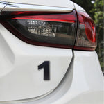 Car Vehicle Badge Emblem 3D Number One Self-adhesive Sticker Decal, Size: 3.6*4.5*0.5cm, 4, 5, 6, 7, 8, 1, 2, 3