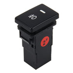 Car Fog Light Lamp Indicator 5 PIN On and Off Button Switch Control Auto Car Fog Light 5 Pin Switch On-Off Button Switch for Toyota, Small Size: 5*2.2*1.7cm, Without Cable