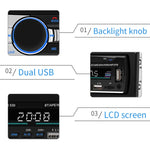 SWM-530 12V 汎用車載デュアルUSB充電器 ラジオ受信機 MP3プレーヤー FM＆Bluetooth対応 リモコン付き SWM-530