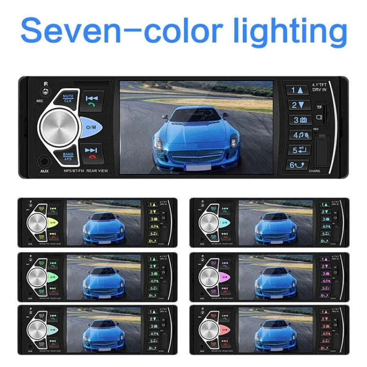 SWM-4022D HD 4.1インチ 12V 汎用車載ラジオ受信機 MP5プレーヤー FM＆Bluetooth＆TFカード対応 リモコン付き SWM-4022D