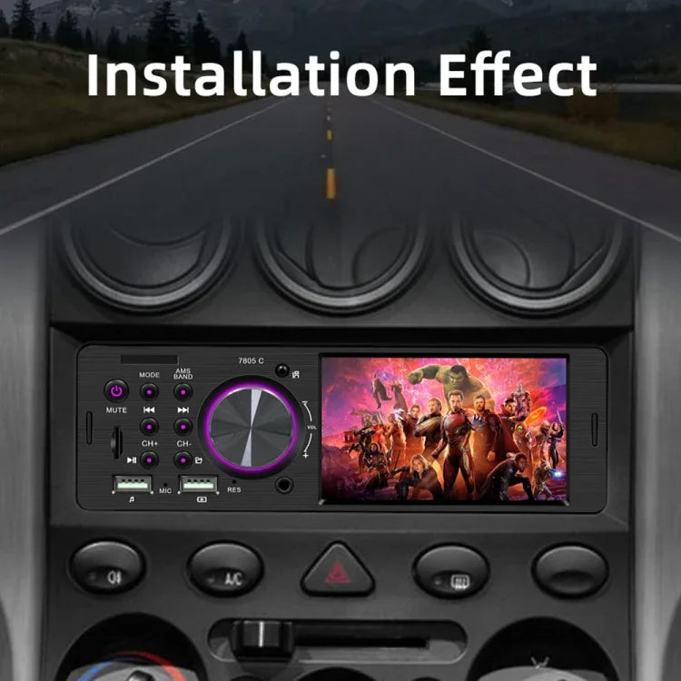 SWM-7805C 4.1インチタッチスクリーン ユニバーサルカーラジオ受信機 MP5プレーヤー、FM＆Bluetooth＆TFカード対応、リモコン付き、SWM-7805C
