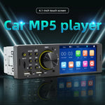 SWM-7805C 4.1インチタッチスクリーン ユニバーサルカーラジオ受信機 MP5プレーヤー、FM＆Bluetooth＆TFカード対応、リモコン付き、SWM-7805C