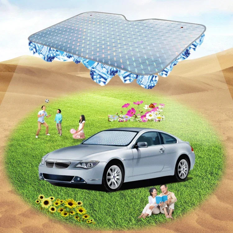 SUV用サンシェード カー フロントウィンドウバイザーカバー 日よけ UV保護 サイズ：140 x 75cm、140*75cm