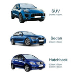 サンシェード ハッチバック車用フロントウィンドシールドバイザーカバー 前窓用日よけ UV保護 サイズ：130 x 70cm、130*70cm