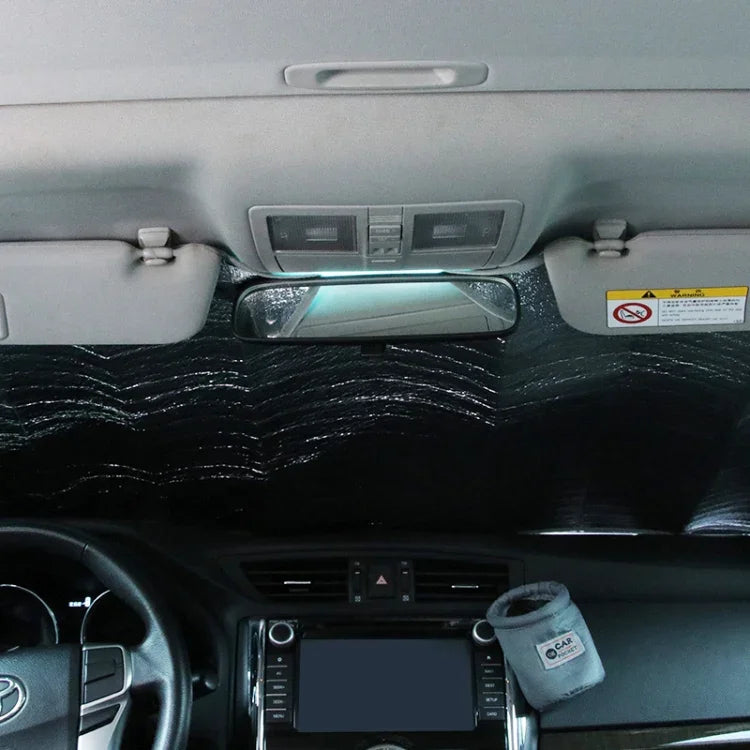 サンシェード ハッチバック車用フロントウィンドシールドバイザーカバー 前窓用日よけ UV保護 サイズ：130 x 70cm、130*70cm