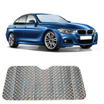 サンシェード 3区画 車用フロントウィンドシールドバイザーカバー 前窓用日よけ UV保護 サイズ：140 x 70cm、140*70cm