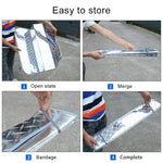 サンシェード 3区画 車用フロントウィンドシールドバイザーカバー 前窓用日よけ UV保護 サイズ：140 x 70cm、140*70cm