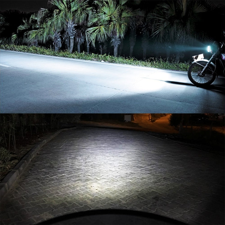 Motorcycle Headlights 750LM 6000K White H6M/P15D 40W 8-LED Bulbs, DC 12-24V, H6M/P15D