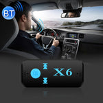HQX6 Car Bluetooth V4.1 Audio Music Player Receiver Adapter, Support Wireless Hands-free & TF Card & USB Charge, HQX6