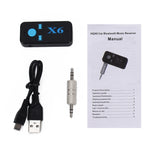 HQX6 Car Bluetooth V4.1 Audio Music Player Receiver Adapter, Support Wireless Hands-free & TF Card & USB Charge, HQX6