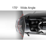 4インチHDビデオ録画HDディスプレイ車載レコーダー別F2.0カメラ付き、12MP 170度広角/リアビューループ録画/Gセンサー録画/WDRフルHD/フロントカメラ1080P/リアカメラ720P/32G TFカード対応、4インチ