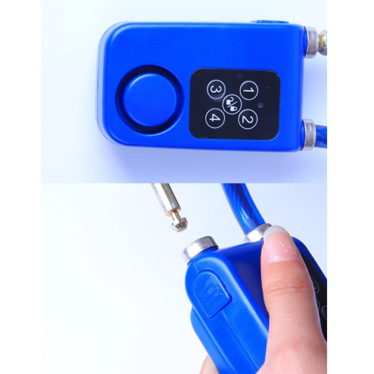 自転車用パスワードアラームIP44防水防犯振動アラーム