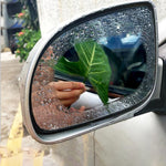 Car Oval PET Rearview Mirror Protective Window Clear Anti-fog Waterproof Rain Shield Film, Size:10x15cm, 10x15cm