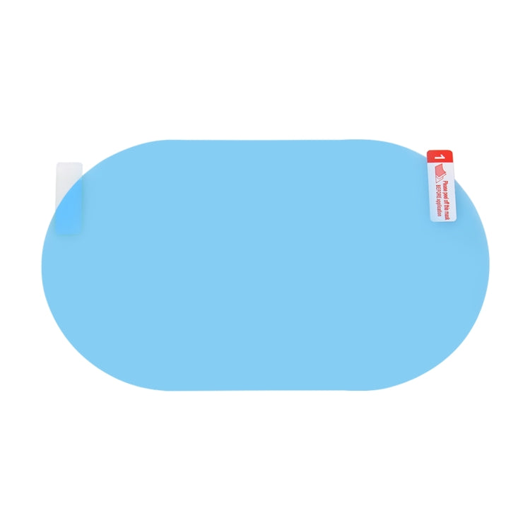 Car Oval PET Rearview Mirror Protective Window Clear Anti-fog Waterproof Rain Shield Film, Size:10x15cm, 10x15cm
