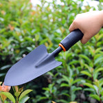 園芸用具 植え付け 掘削用 長いプラスチックハンドル アイアンショベル、ショベル