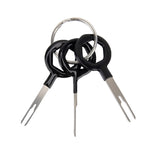 3 PCS Auto Car Rubberized Plug Circuit Board Wire Harness Terminal Extraction Pick Connector Crimp Pin Back Needle Remove Tool, 3 PCS (Rubberized)