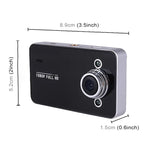 K6000 2.3インチ 90度広角 フルHD 720P ビデオカーDVR、TFカード対応（最大32GB）/ 動体検知、2つのナイトビジョン補助ライト付き、K6000
