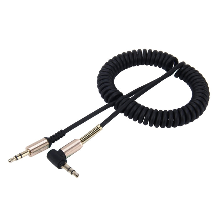 3.5mm 3極オス-オスプラグ オーディオ AUX 伸縮コイルケーブル, 長さ: 1.5m, 長さ: 1.5m(黒), 長さ: 1.5m (赤)