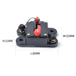200A DC 12-24V Car Audio Stereo Circuit Breaker Automatic Reset Fuse Holder, 200A