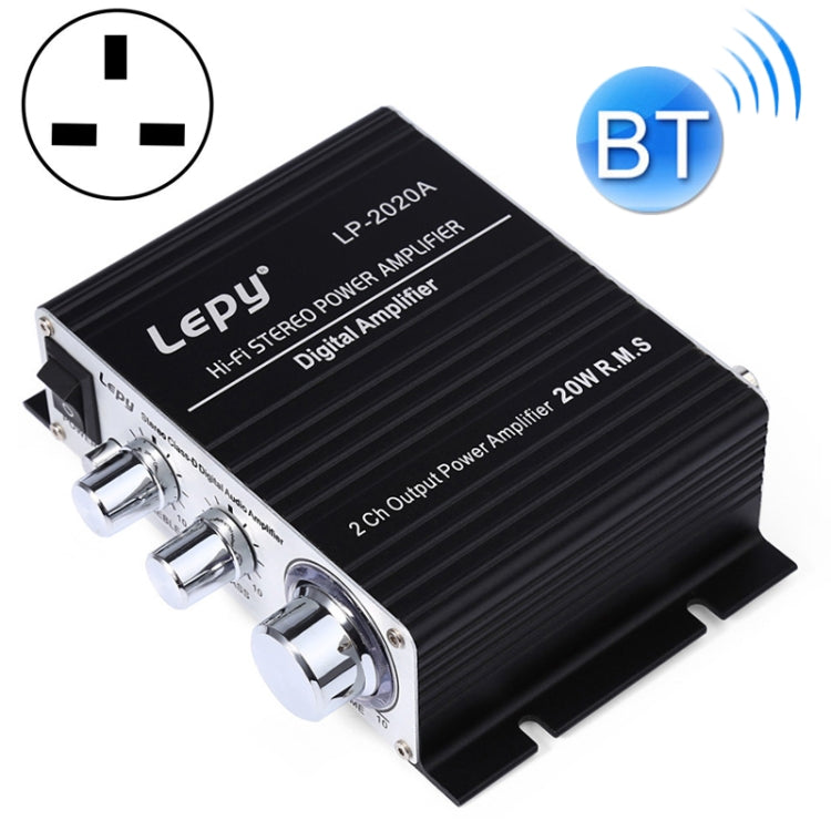 LP-2020A 車載／家庭用HIFIアンプ オーディオ MP3対応 UKプラグ 3A電源付、UKプラグ