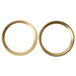 2 PCS Car Logo Decorative Circle Steering Wheel Decoration Ring Sticker Logo Car Styling Modification Car Front Logo Ring Decoration Rear Cover Trim Hood Emblem Rings for BMW 5 Series, For BMW 5 Series