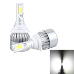2 PCS 9006 18W 1800 LM 6000K IP68 Casnbus Constant Current Car LED Headlight with 2 COB Lamps, DC 9-36V, 9006