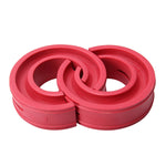2 PCS Car Auto E Type Shock Absorber Spring Bumper Power Cushion Buffer, Spring Spacing: 17mm, Colloid Height: 38mm(Red), E  Type(Spring Spacing: 17mm, Height: 38mm)