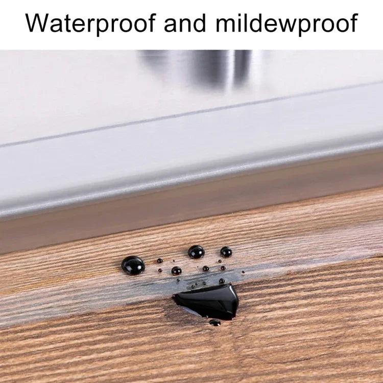 アクリルラバー キッチン・バスルーム用 防水・防湿テープ 防カビステッカー サイズ: 2cm x 3m, 厚さ: 0.5mm, 2cm x 3m
