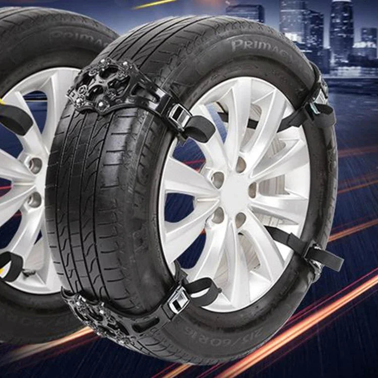 8個セット 家庭用車用スノータイヤ滑り止めチェーン、滑り止めチェーン2、滑り止めチェーン4
