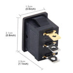 Car Auto Universal DIY 3 Pin Boat Cap OFF- ON Push Button, Button 6