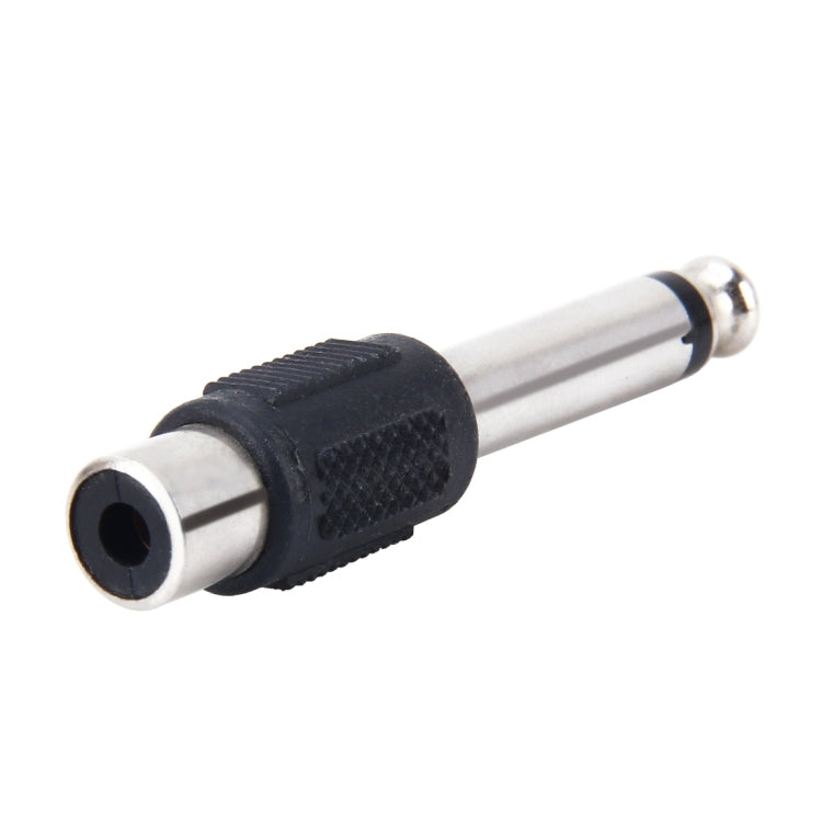 6.35mm to RCA オス-メスプラグ ステレオオーディオアダプター、6.35mmオス to RCAメス