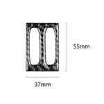 Car Carbon Fiber Intermediate Air Outlet Panel Decorative Sticker for Mercedes-Benz W204 2011-2013, Intermediate Air Outlet