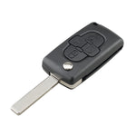 For CITROEN C8 / PEUGEOT 1007 Car Keys Replacement 4 Buttons Car Key Case with Grooved, without Holder, For CITROEN C8 / PEUGEOT 1007