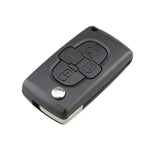 For CITROEN C8 / PEUGEOT 1007 Car Keys Replacement 4 Buttons Car Key Case with Grooved, without Holder, For CITROEN C8 / PEUGEOT 1007