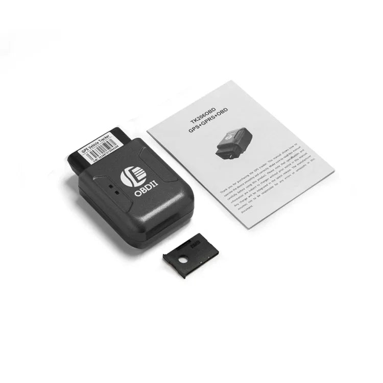 TK206 2G GPS OBD2リアルタイムGSMクアッドバンド盗難防止振動アラーム GSM GPRSミニGPS車トラッカー、TK206（ブラック）、TK206（ブルー）