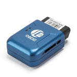 TK206 2G GPS OBD2リアルタイムGSMクアッドバンド盗難防止振動アラーム GSM GPRSミニGPS車トラッカー、TK206（ブラック）、TK206（ブルー）