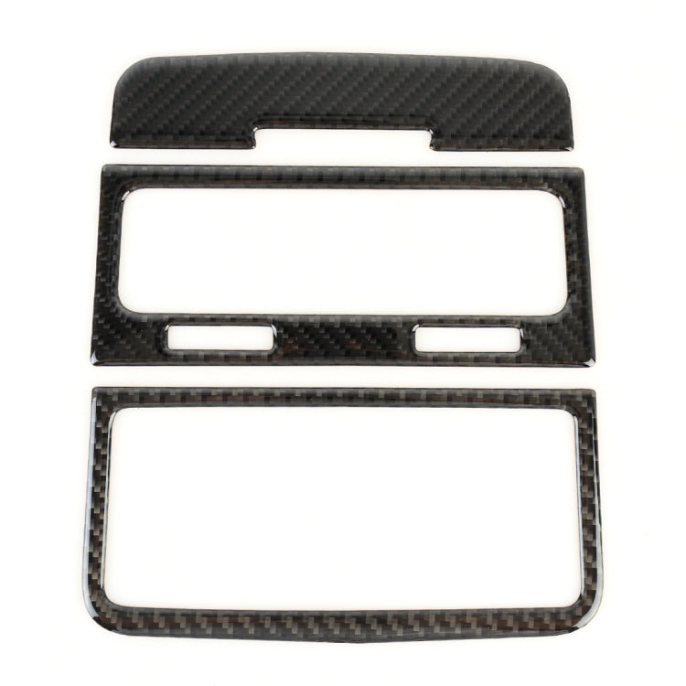 3 PCS Car Carbon Fiber Rear Air Outlet Decorative Sticker for Volkswagen Touareg, Rear Air Outlet