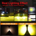 2 PCS H3 DC12V-24V / 12W / 3000K / 800LM 12LEDs SMD-3030 Car LED Fog Light, H3