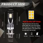 2 PCS H3 DC12V-24V / 12W / 3000K / 800LM 12LEDs SMD-3030 Car LED Fog Light, H3