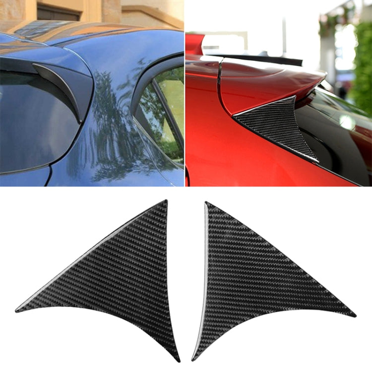 Car Carbon Fiber Hatchback Rear Wing Side Spoiler Lip for Mazda Axela 2014-2018, Rear Wing Side Spoiler Lip