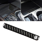 Car Carbon Fiber Storage Box Groove Decorative Sticker for Toyota Eighth Generation Camry 2018-2019, Left Drive, Storage Box Groove