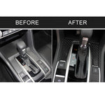 Car Carbon Fiber Gear Position Panel Decorative Sticker for Honda Tenth Generation Civic 2016-2019, Gear Position Pane