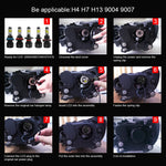 2 PCS S2 9007 / HB5 DC9-36V / 25W / 6000K / 2500LM IP68 Car LED Headlight Lamps, 9007 / HB5