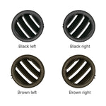 Car Right Side Dashboard Small Air Outlet Circular Air-conditioning Outlet for Mercedes-Benz C Class W204, Right Side for W204 (Black), Right Side for W204 (Brown)