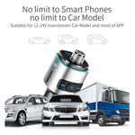 BC42 Bluetooth 5.0 多機能カーカラフルアンビエントライト MP3プレーヤー、TFカード＆Uディスク＆FM対応、BC42