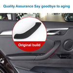 Car Left Side Inside Doors Handle Pull Trim Cover 51417417513 for BMW X1 2016-, Left Driving, Left Side (Red), Left Side (Black), Left Side (Coffee), Left Side (Beige White), Left Side (Beige)