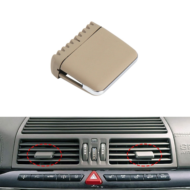 Car Left and Right Side Air Conditioning Exhaust Switch Paddle for Mercedes-Benz S Class W220 1998-2005, Left Driving, Left and Right Side (Black), Left and Right Side (Grey), Left and Right Side (Khaki), Left and Right Side (Beige)