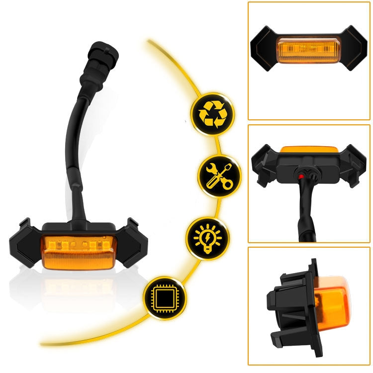 For Toyota Tacoma TRD 2016-2019 4 in 1 Car LED Front Grille Warning Lights, Daytime Running Lights & Wide Lights, 4 in 1